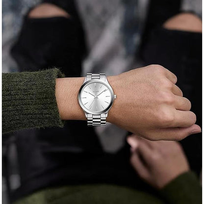 Men Watches: BUREI Fashion Business Analog Stainless Steel – In Use