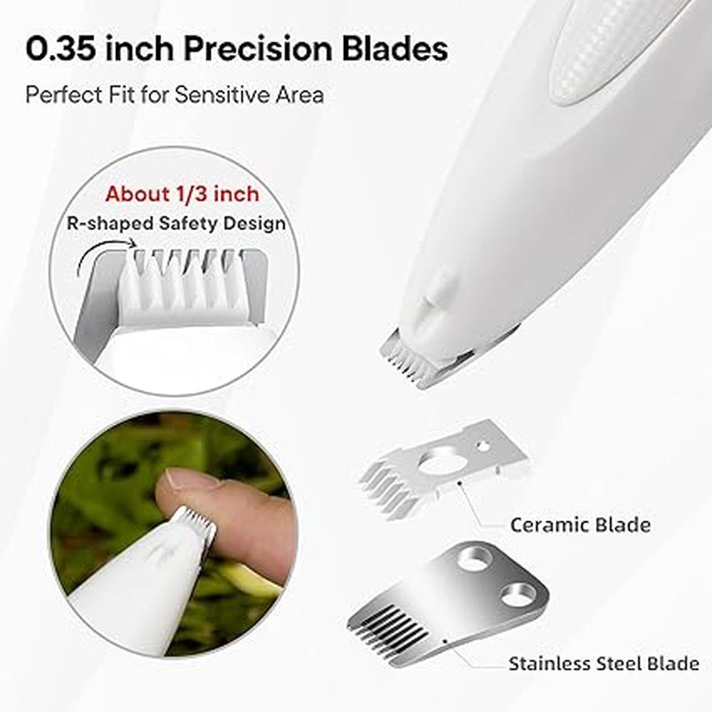 Dog Paw Trimmer: FURBONA Rechargeable Cordless Electric – Side View