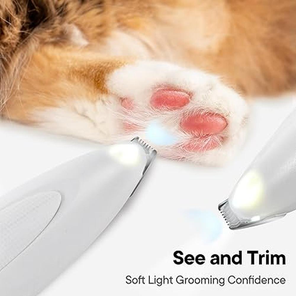 Dog Paw Trimmer: FURBONA Rechargeable Cordless Electric – Close-up Detail