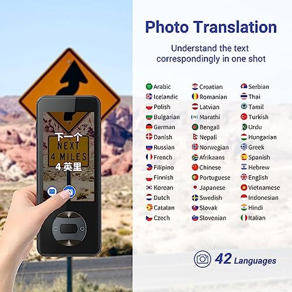 Translator W10: Anfier W10 PRO Offline Language Translator – In Use