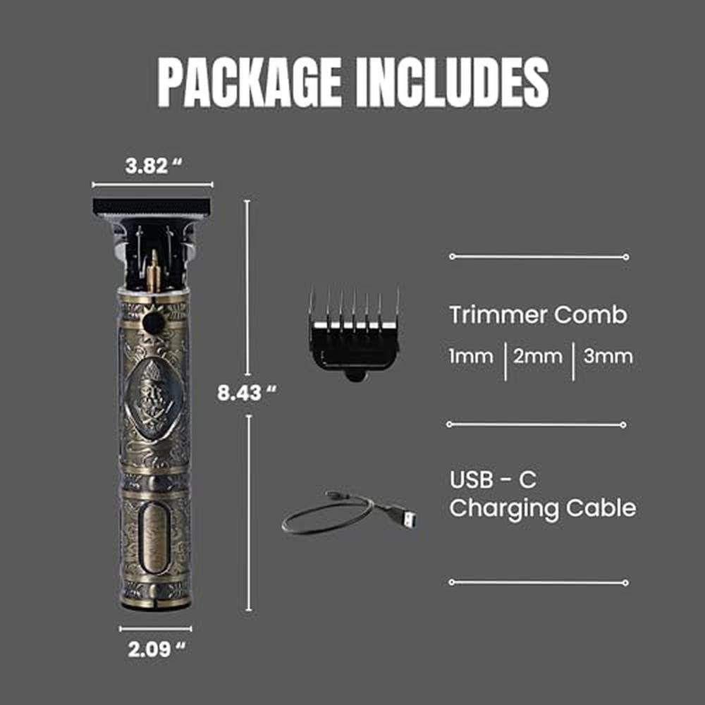 Clippers for Men: Professional Kit Portable Cordless – Packaging