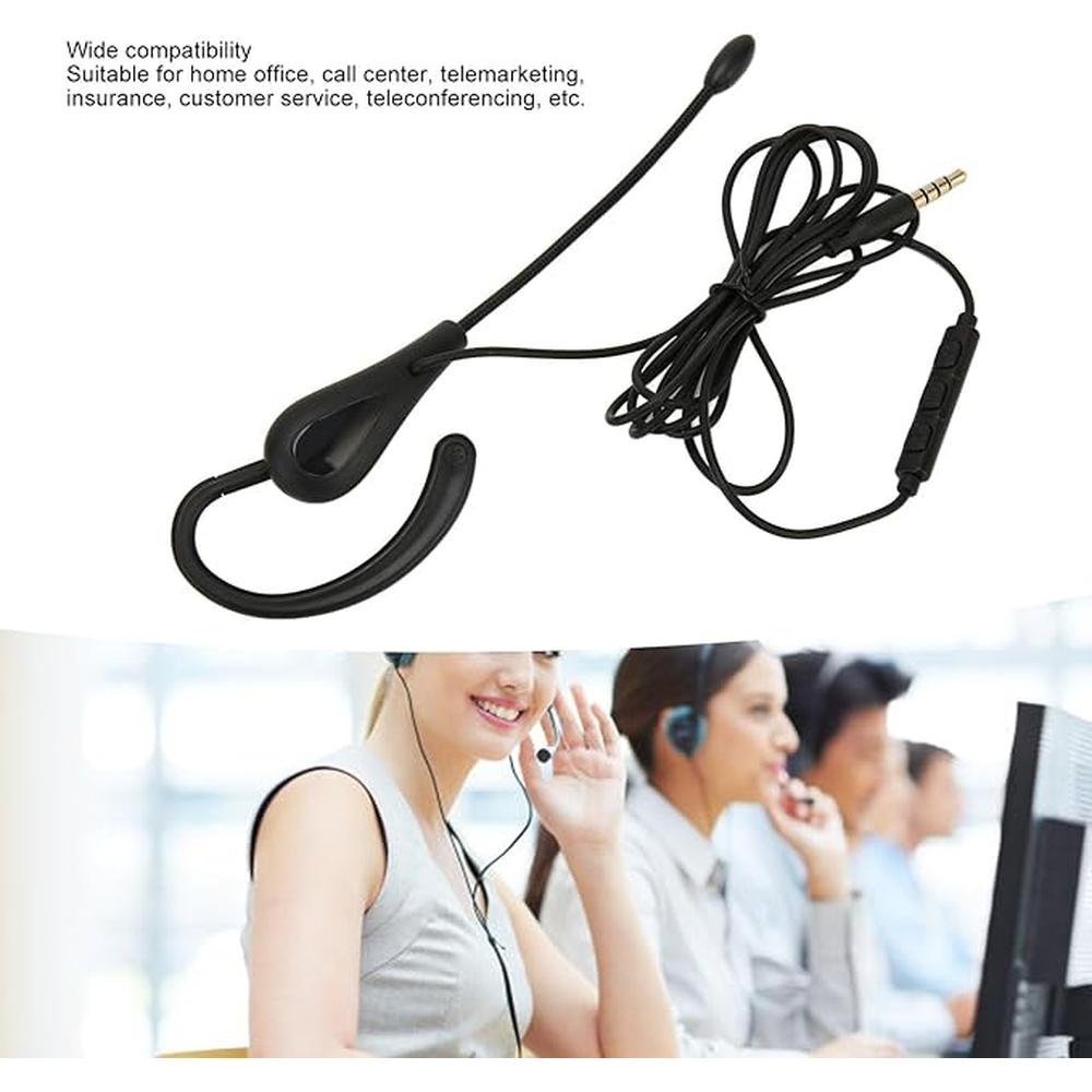 Headset with Mic Noise Cancelling – Close-up Detail
