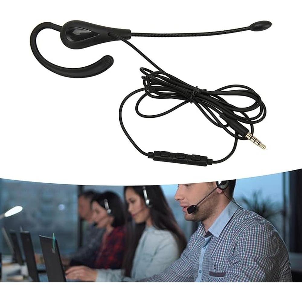 Headset with Mic Noise Cancelling – In Use