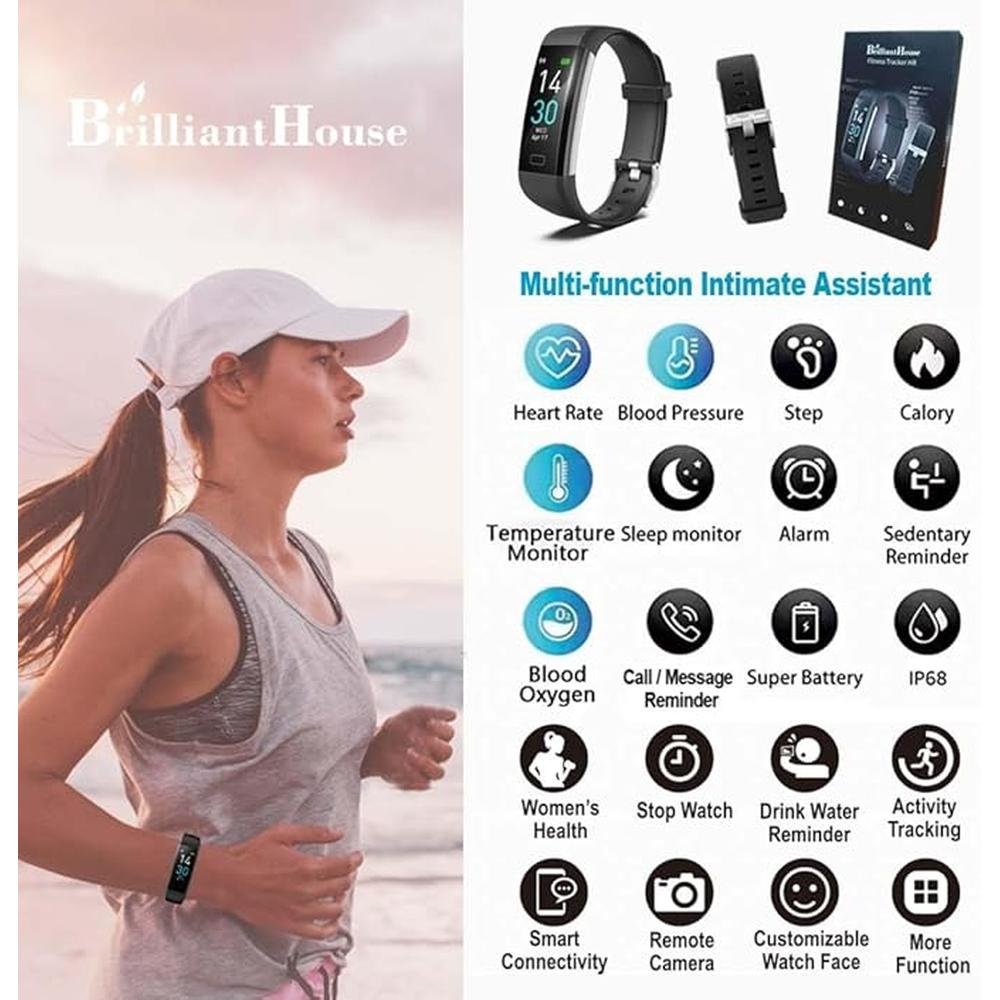 Tracker Monitor: Premium High-End Fitness Tracker with – Close-up Detail