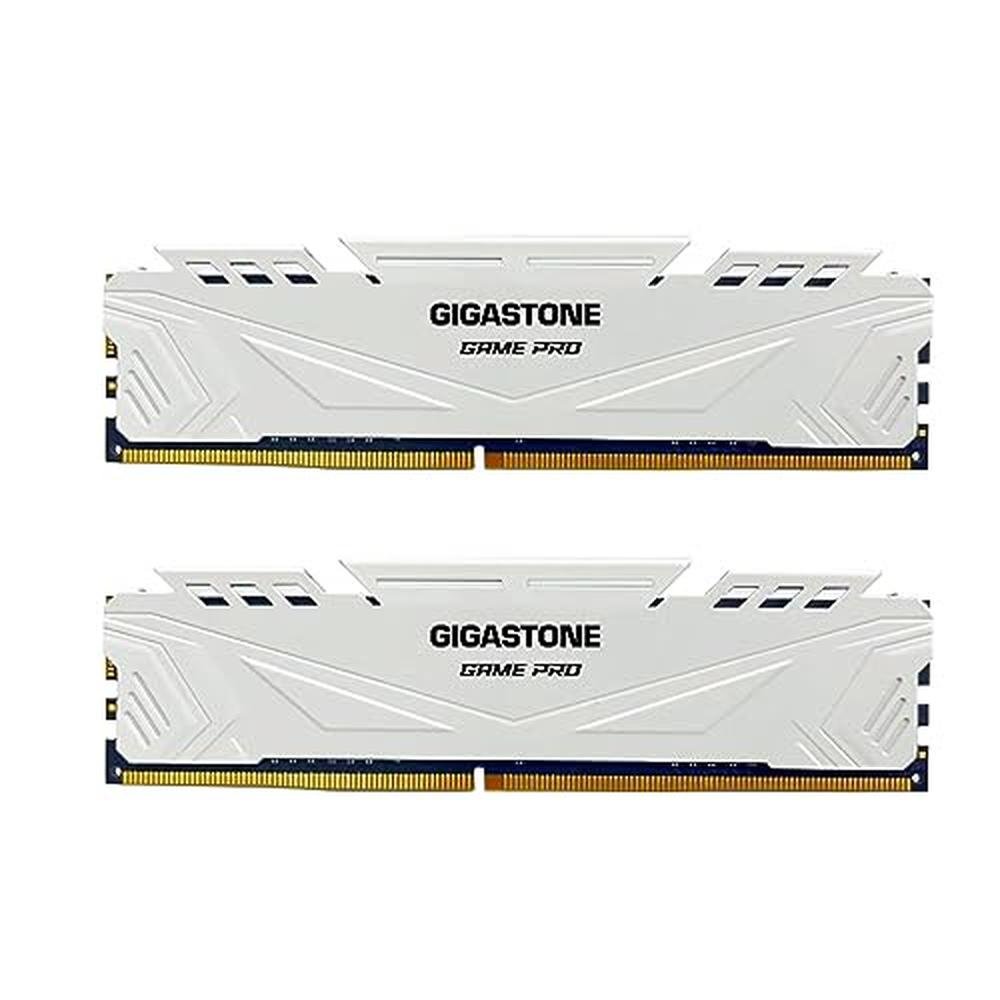 DDR4 RAM: GIGASTONE Game PRO 16GB Kit 2x8GB DDR4 3200MHz – Front View