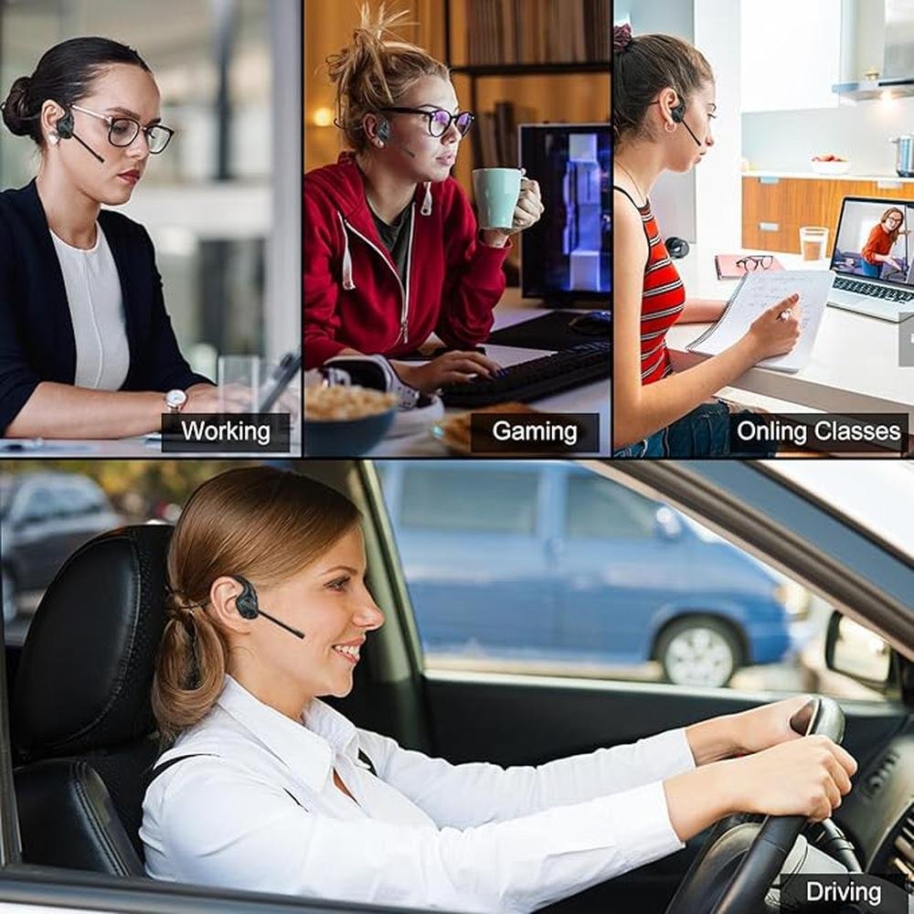 Golvery Latest Bluetooth 5.3 Headset w/DSP Noise Canceling – Close-up Detail