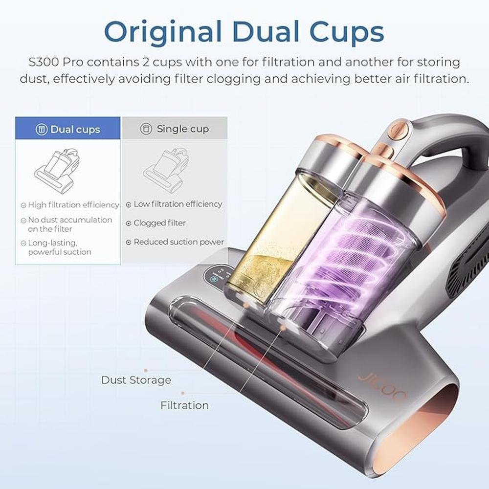 Vacuum Mattress: High-End Handheld Vacuum Cleaner with UV – Close-up Detail