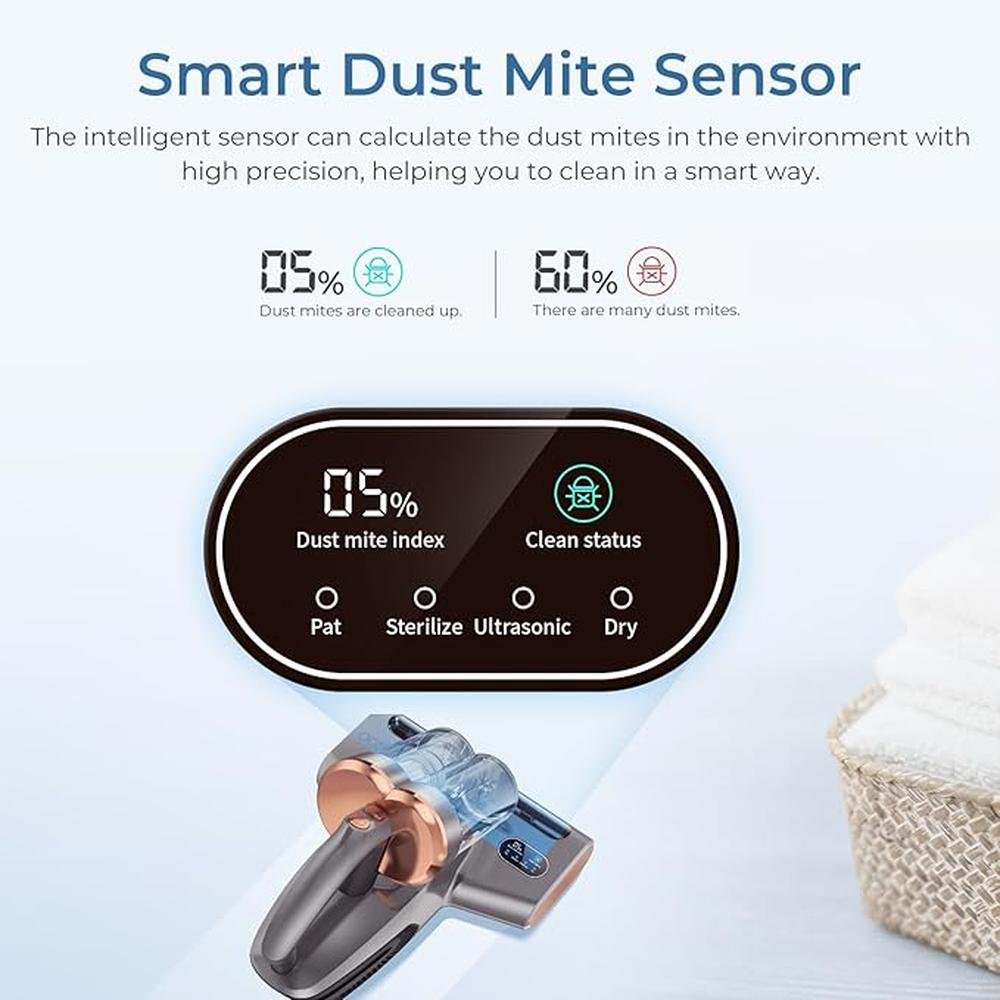 Vacuum Mattress: High-End Handheld Vacuum Cleaner with UV – In Use