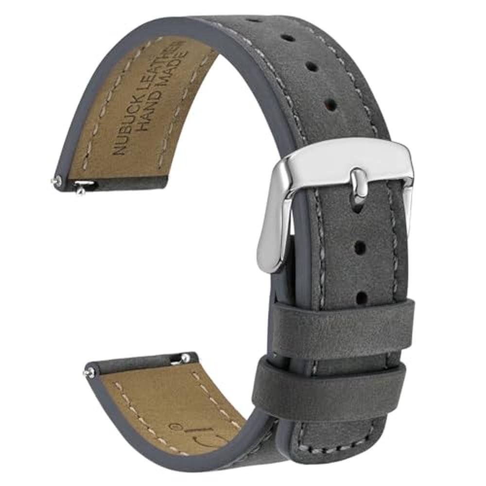 Wocci 18mm: WOCCI Retro Leather Watch Band – Front View