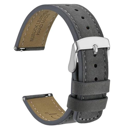 Wocci 18mm: WOCCI Retro Leather Watch Band – Front View