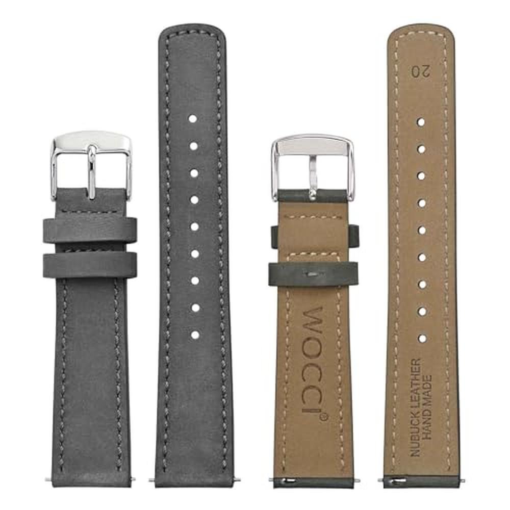 Wocci 18mm: WOCCI Retro Leather Watch Band – Side View