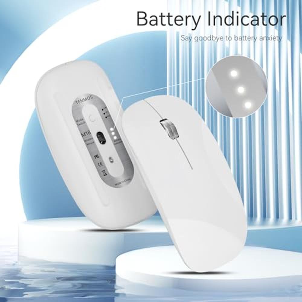 Premium Wireless Bluetooth Mouse – Side View
