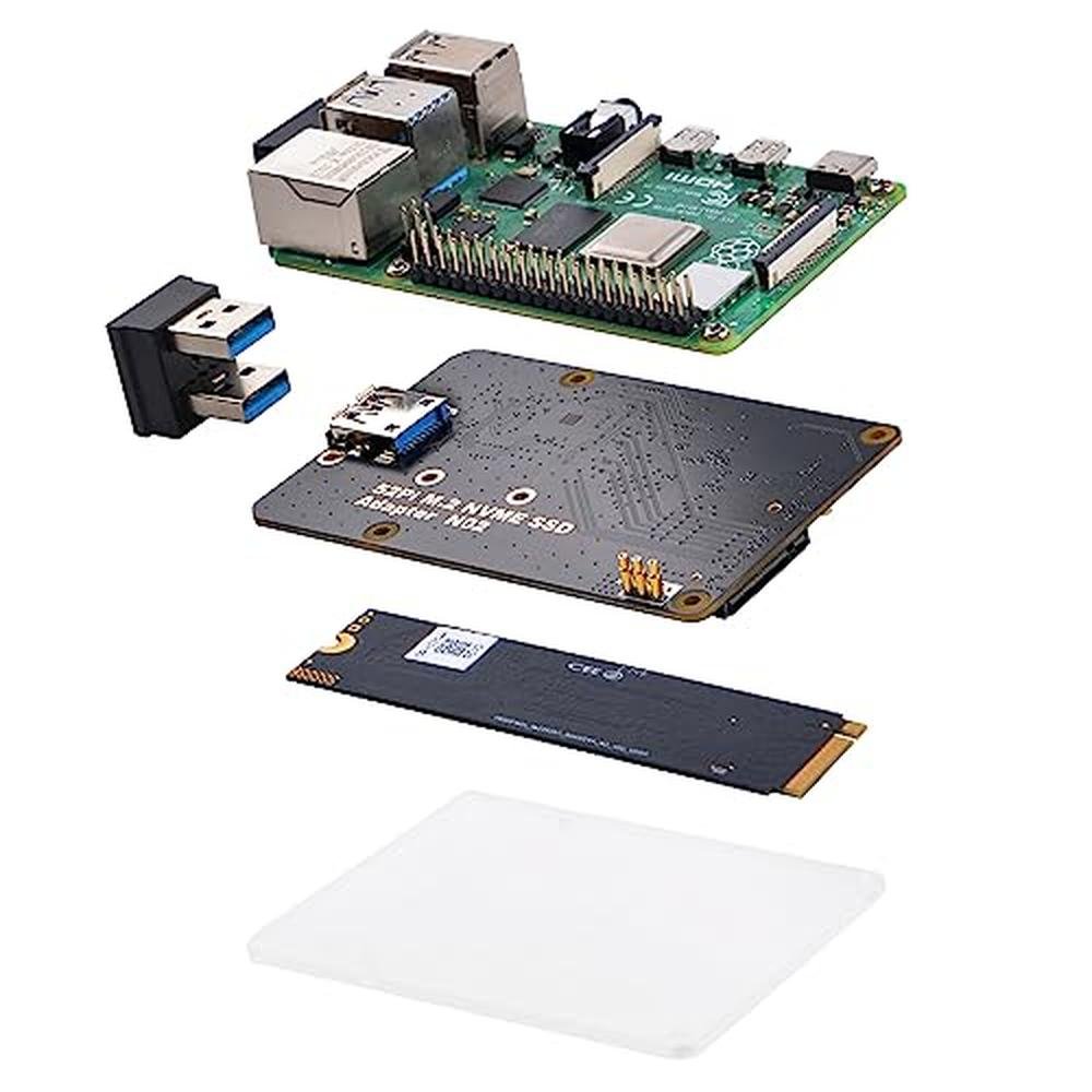 NVME Board: GeeekPi M.2 NVME SSD Storage Expansion Board – In Use