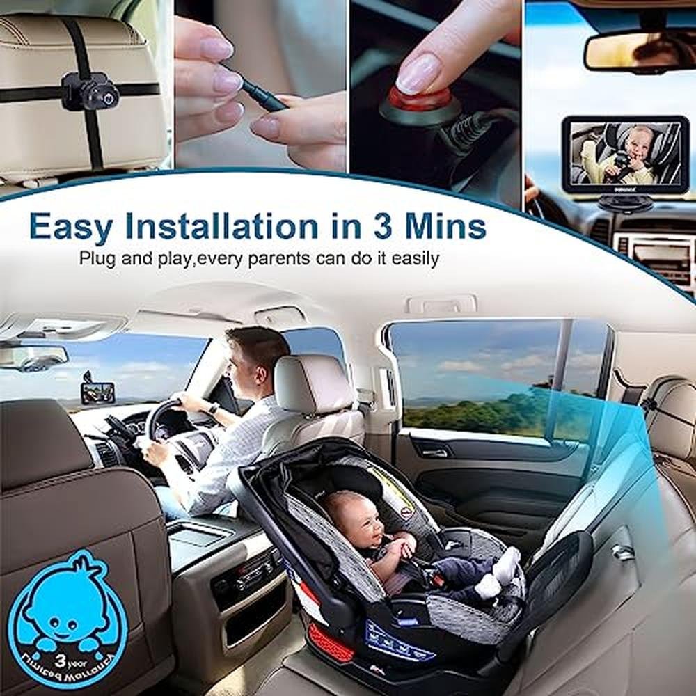 Advanced Car Camera System: DoHonest V9 Baby Car Camera – Close-up Detail