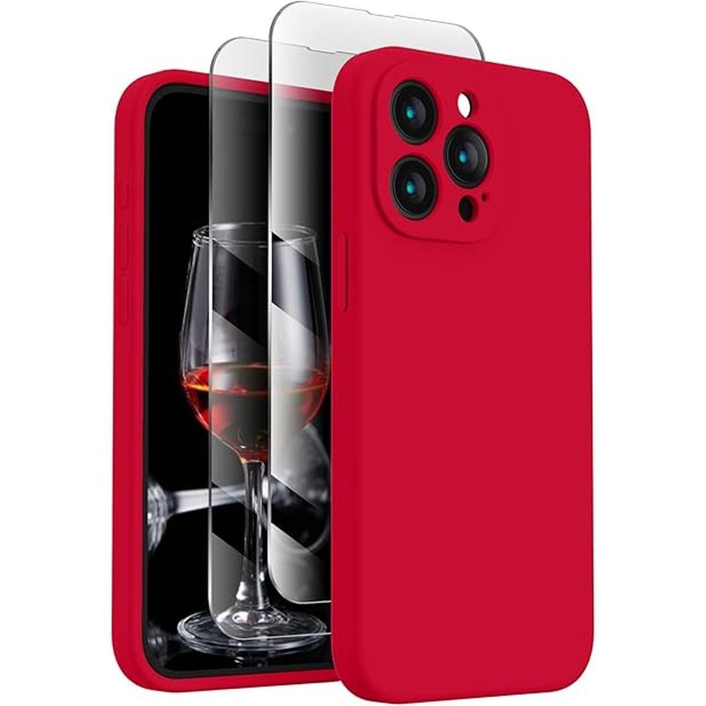 FireNova Case: iPhone 15 Pro Max Silicone Upgraded Camera – Front View