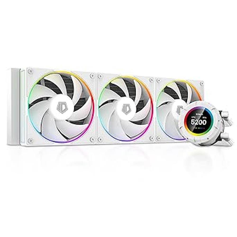Cooler Display: ID-COOLING SL360 White CPU Liquid Cooler – Front View