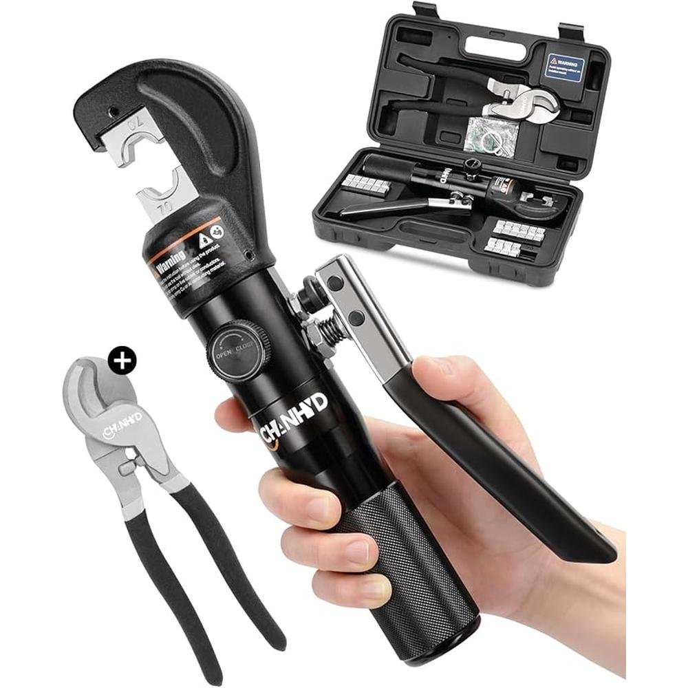 Hydraulic Crimping Tool: CHANHYD 8 US TON Capacity – Front View