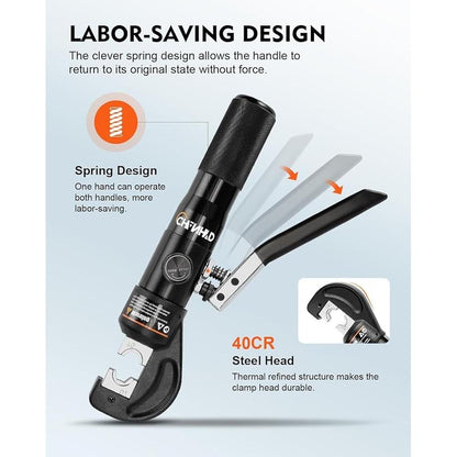 Hydraulic Crimping Tool: CHANHYD 8 US TON Capacity – Close-up Detail