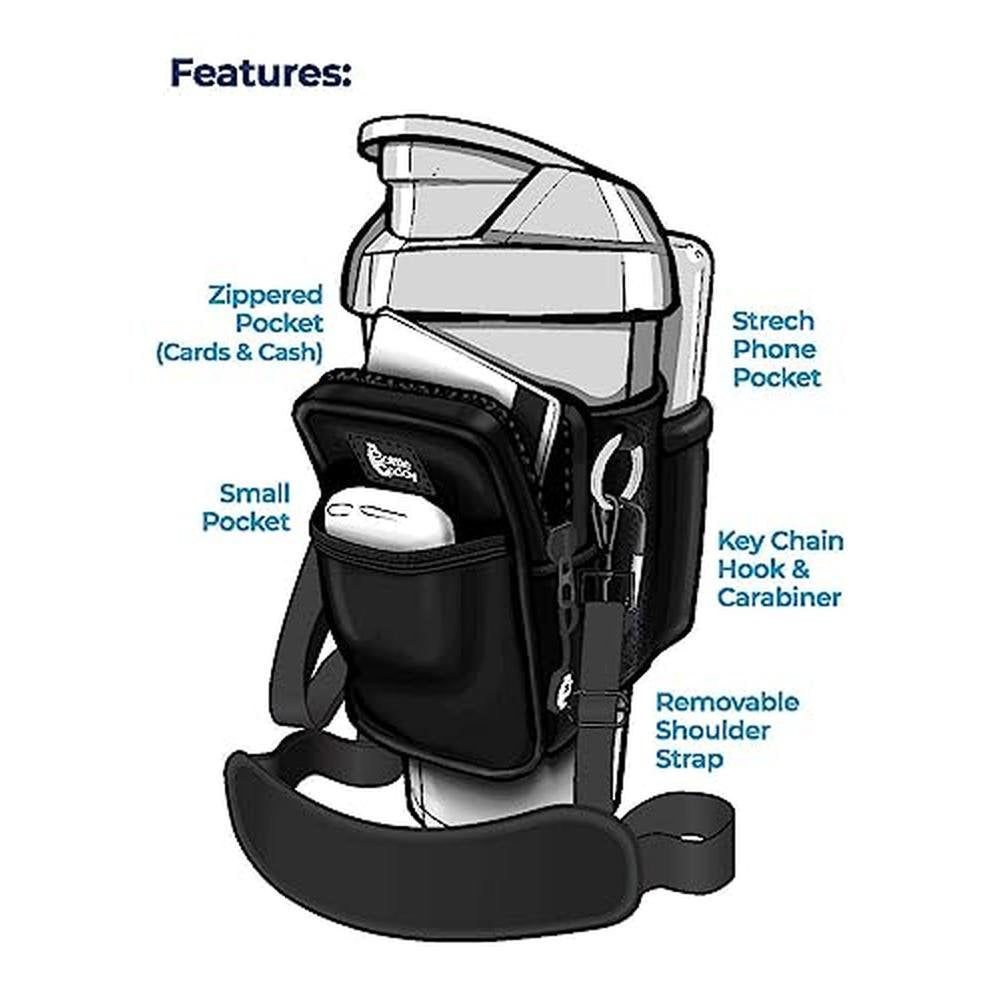 Bottle Water: Bottle Caddy Pro Advanced Water Bottle Pouch – In Use