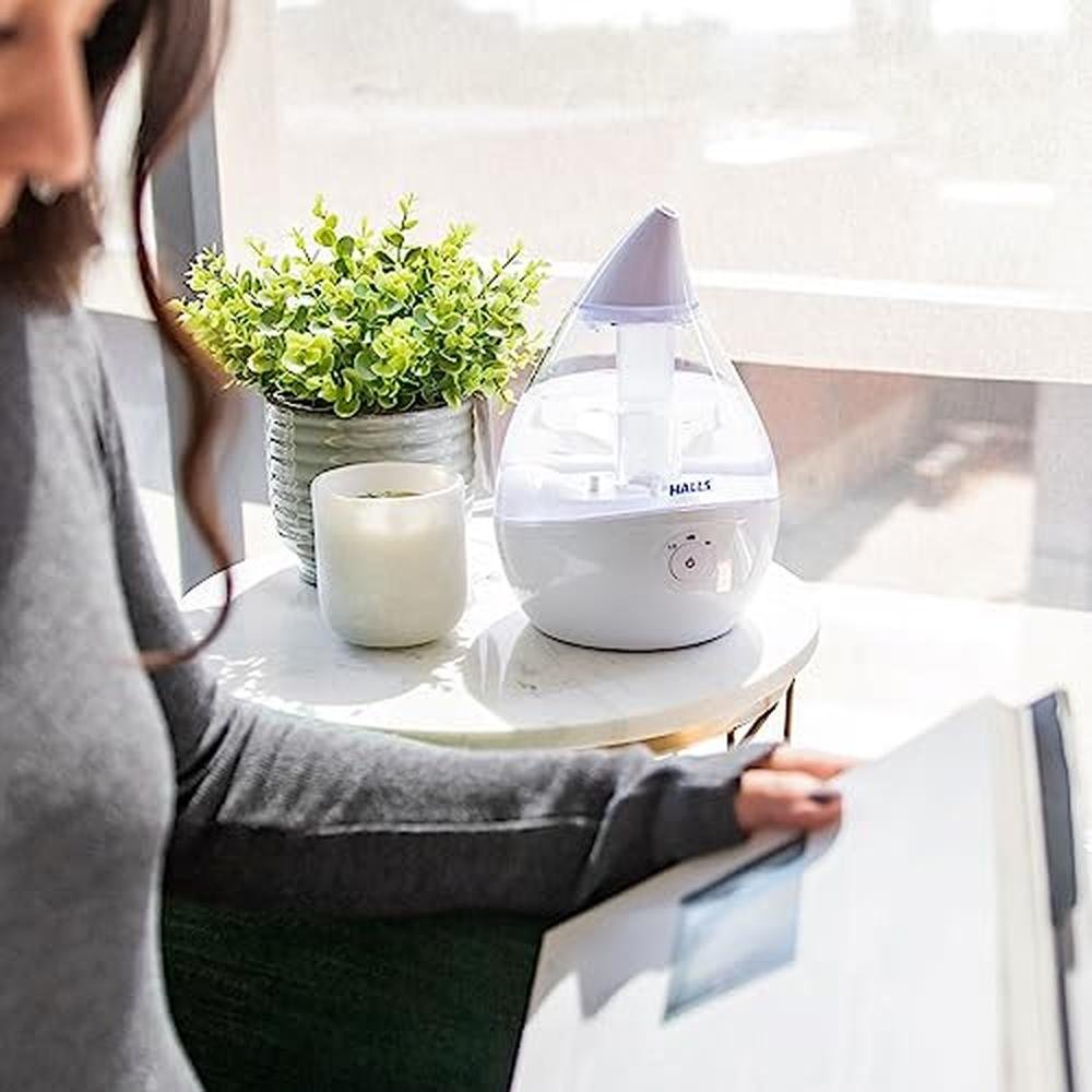 Humidifier Crane: Crane x HALLS Droplet Ultrasonic Small – In Use