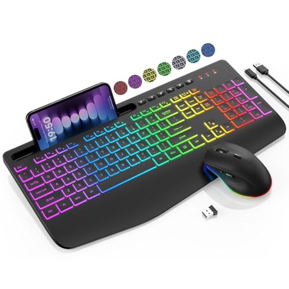 Wireless Keyboard and Mouse Combo – Front View