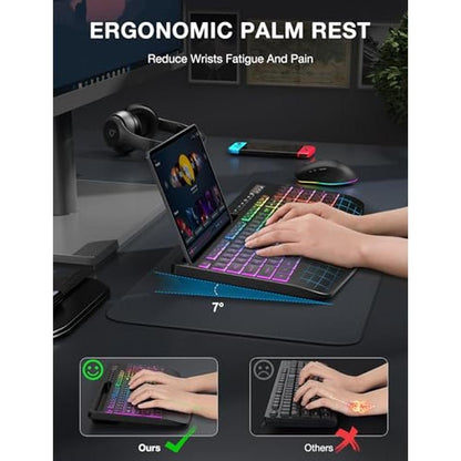 Wireless Keyboard and Mouse Combo – Close-up Detail