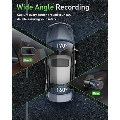 Dash Camera: 4K+1080P WiFi Dual Dash Camera for Car Front – In Use