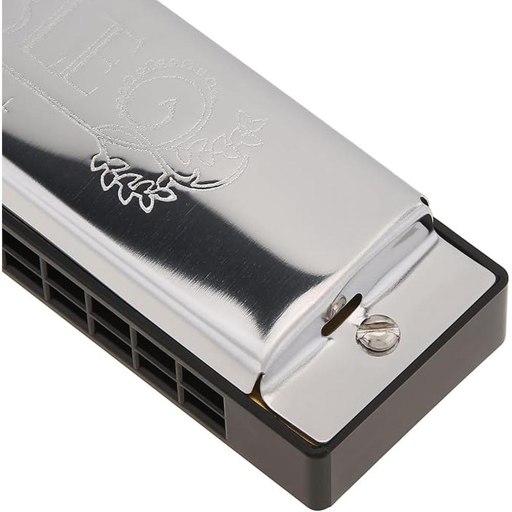 Blues Harmonica: Origlam Professional Harmonica Key of C – Side View