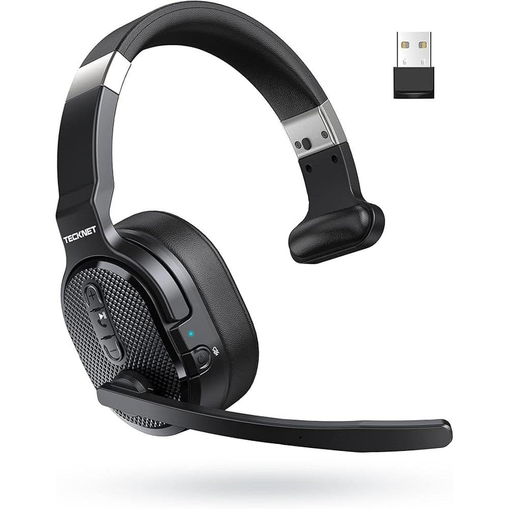 TECKNET Trucker Bluetooth Headset – Front View