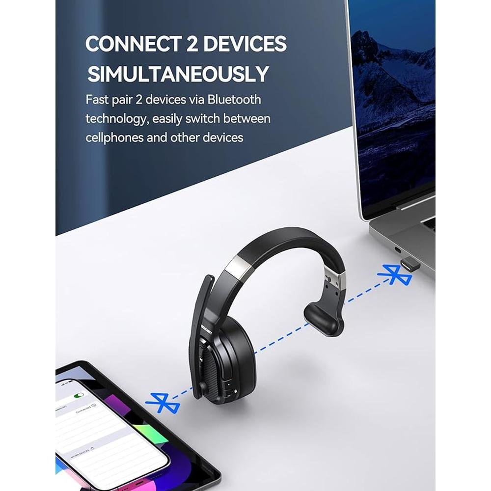 TECKNET Trucker Bluetooth Headset – In Use