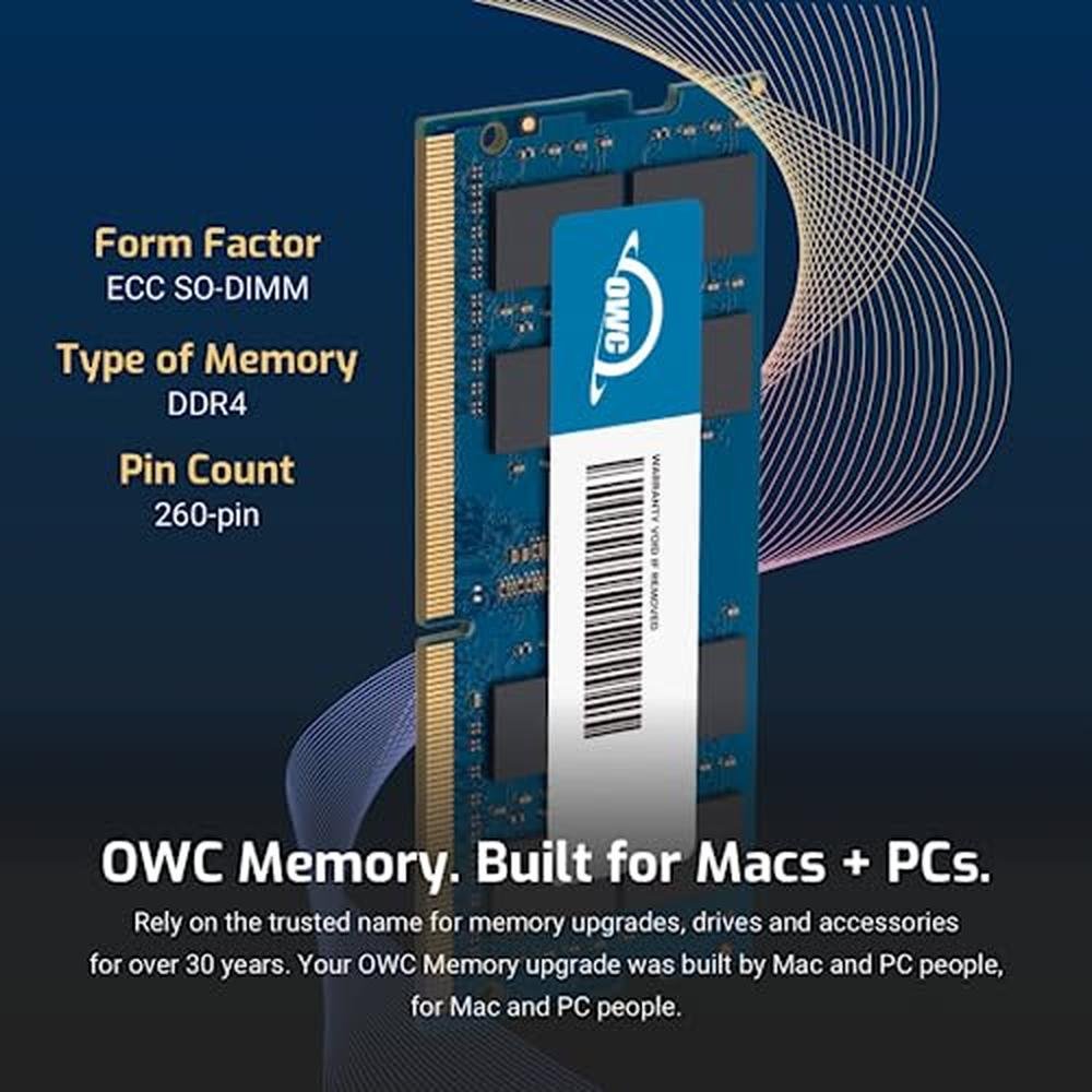 OWC 32GB: OWC 2x16GB DDR4 RAM Upgrade – Close-up Detail
