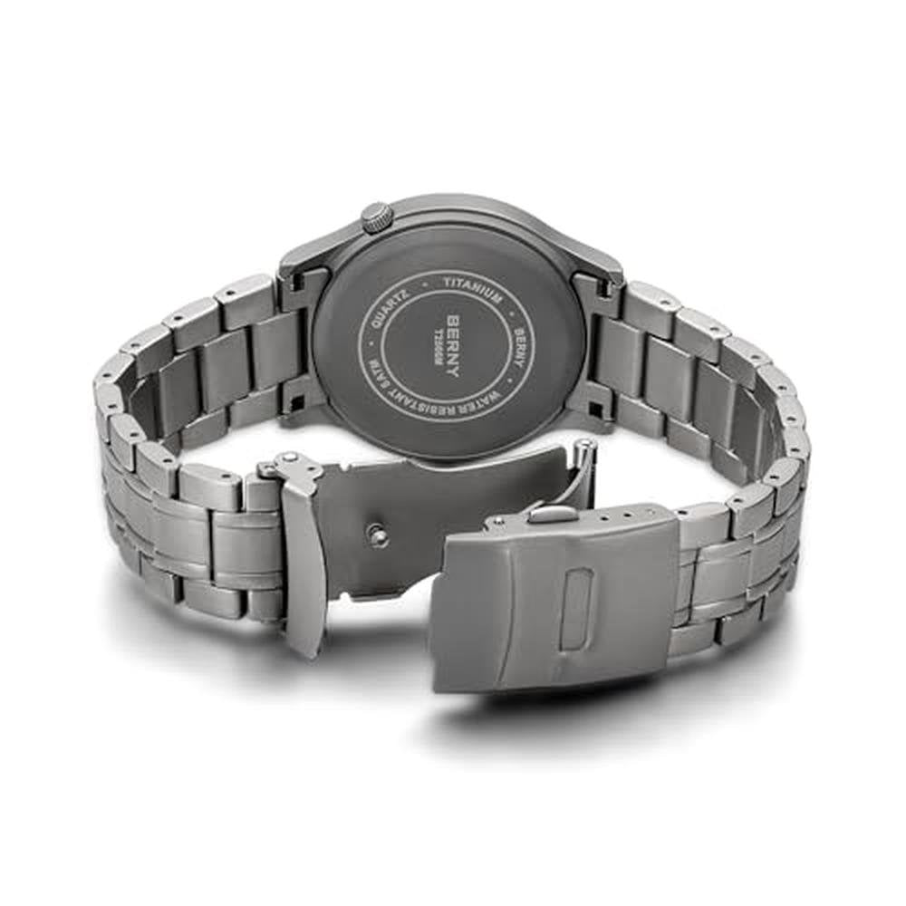 Watches Men: BERNY Titanium Japanese Sweep Second Quartz – In Use