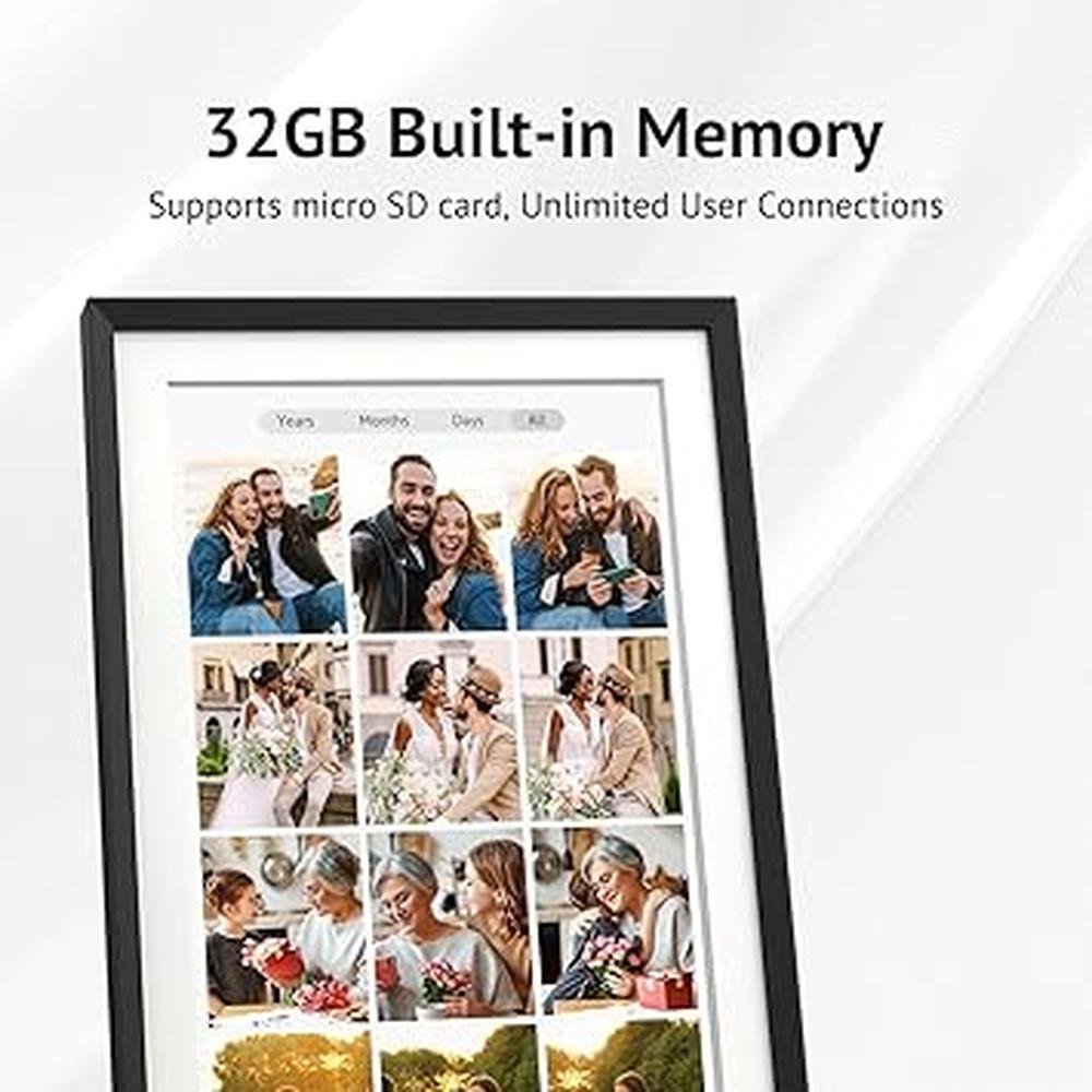 Digital Frame: Euphro 10.1 Inch 1280x800 IPS Touch Screen – Close-up Detail