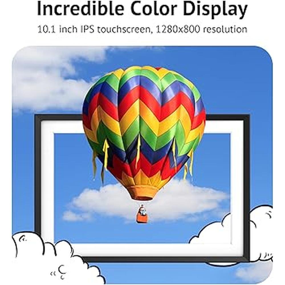 Digital Frame: Euphro 10.1 Inch 1280x800 IPS Touch Screen – In Use