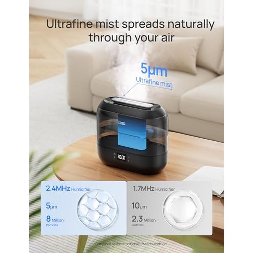 Humidifiers Dreo: Dreo Smart Humidifiers for Bedroom Top – Side View