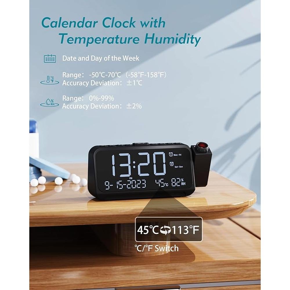 Roxicosly Projection Alarm Clock – Close-up Detail