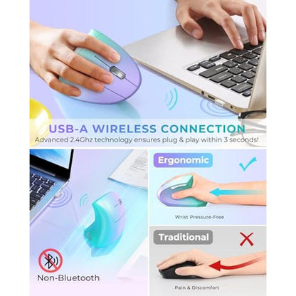Wireless Ergonomic Mouse: Lekvey – Close-up Detail