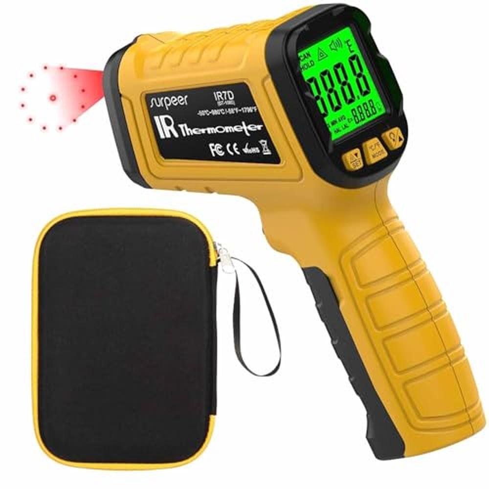 Infrared Thermometer Pyrometer – Front View
