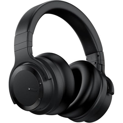 Bluetooth Headphones: Commalta E7 Active Noise Cancelling – Front View