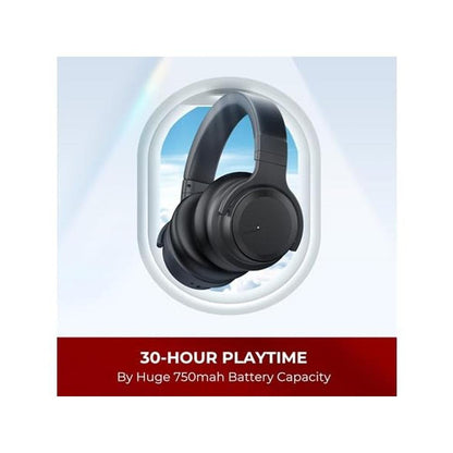 Bluetooth Headphones: Commalta E7 Active Noise Cancelling – Close-up Detail