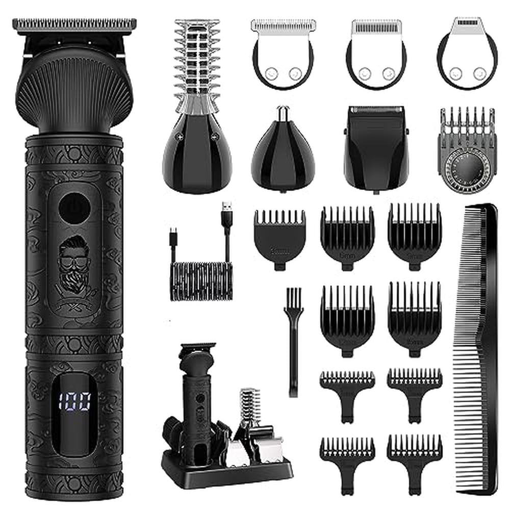 Trimmer Beard: Scttomon T-Blade Trimmer Electric Shaver – Front View