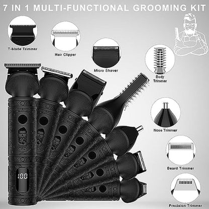 Trimmer Beard: Scttomon T-Blade Trimmer Electric Shaver – Side View