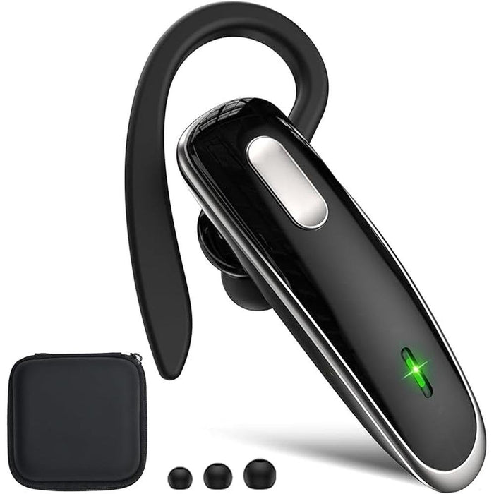 Bluetooth Headset: V5.1 Ultralight Wireless Handsfree – Front View