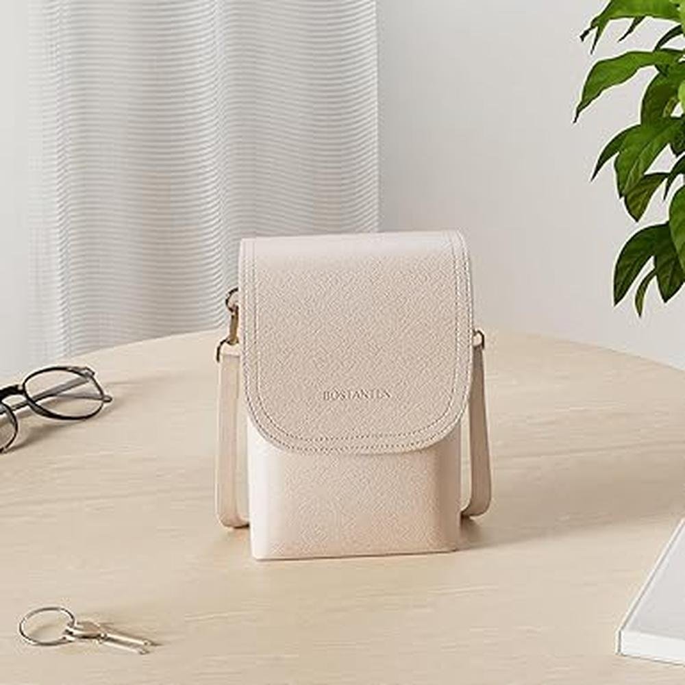 Bostanten Vegan Leather Small Crossbody Bags – Side View