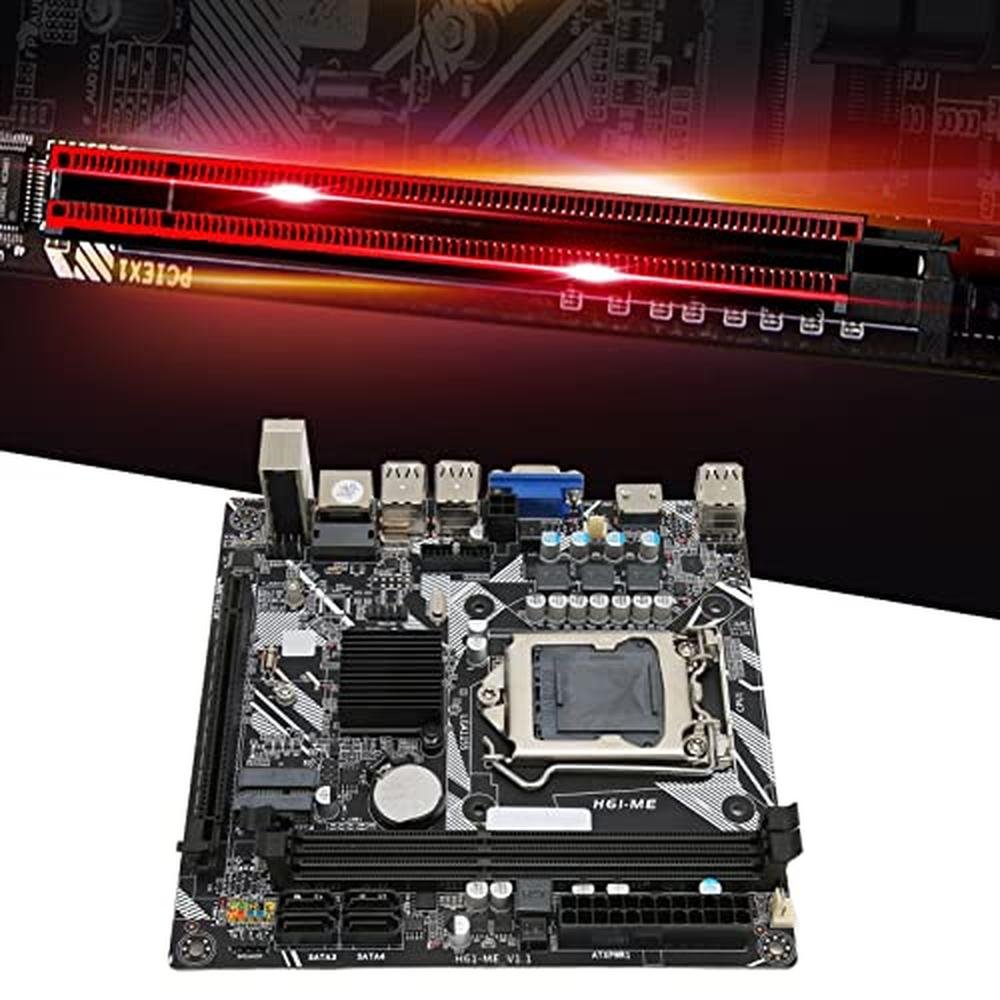 Motherboard LGA 1155: Mini ITX Desktop PC Motherboard – Side View