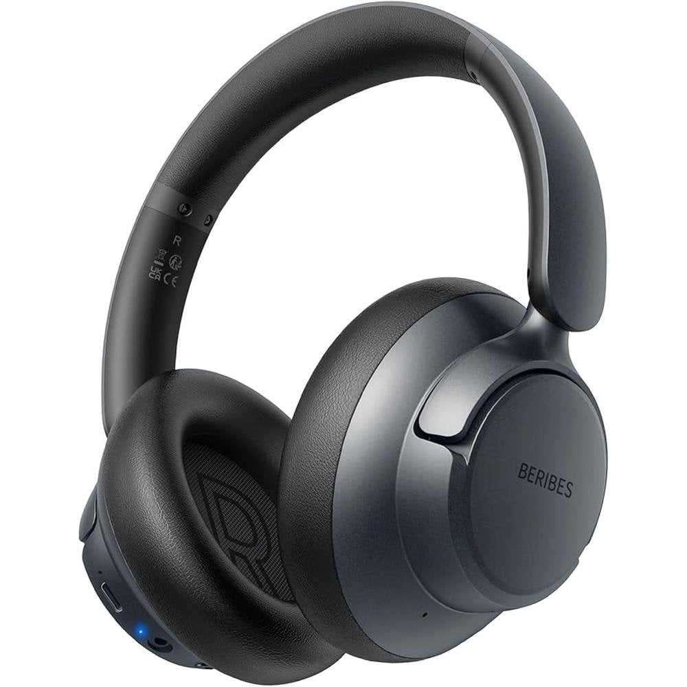 BERIBES Upgraded Hybrid Active Noise Cancelling Headphones – Front View