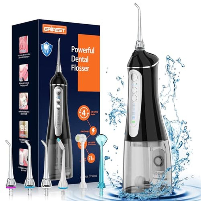 Teeth Water Flosser: Water Dental Flosser Rechargeable – Front View