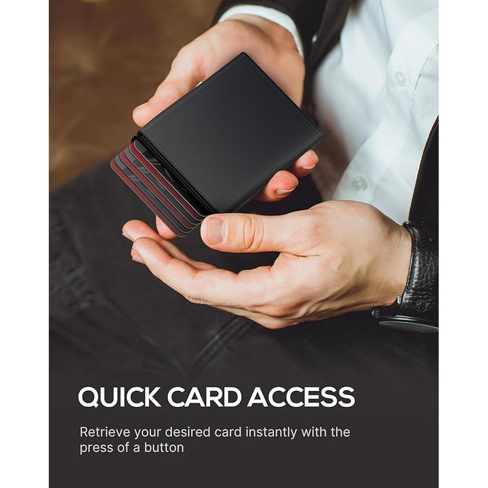 Wallet Mens: Luxury Leather Smart Wallet for Men with RFID – In Use
