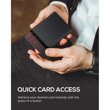 Wallet Mens: Luxury Leather Smart Wallet for Men with RFID – In Use