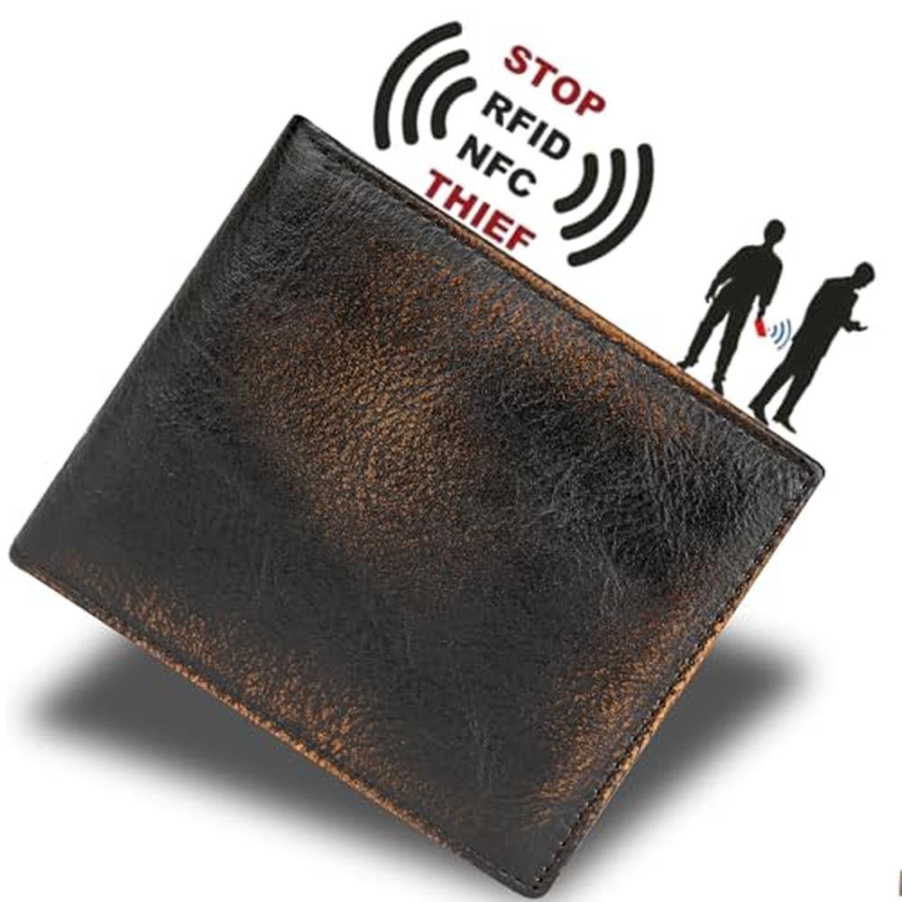 DK86 Leather Bifold Wallet: Hand Burnished Full Grain – In Use